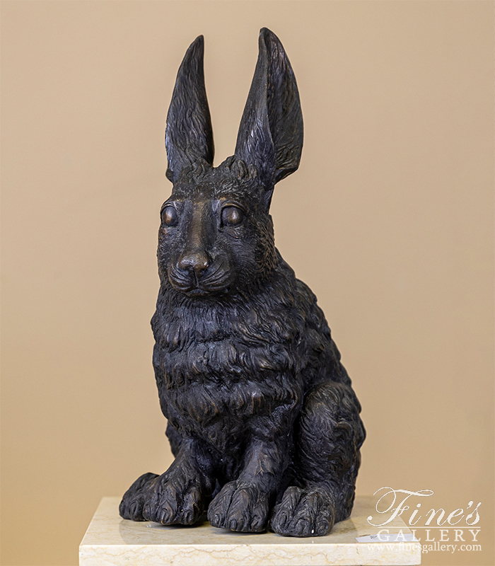 Bronze Statues  - Bronze Rabbit Statue - BS-1016